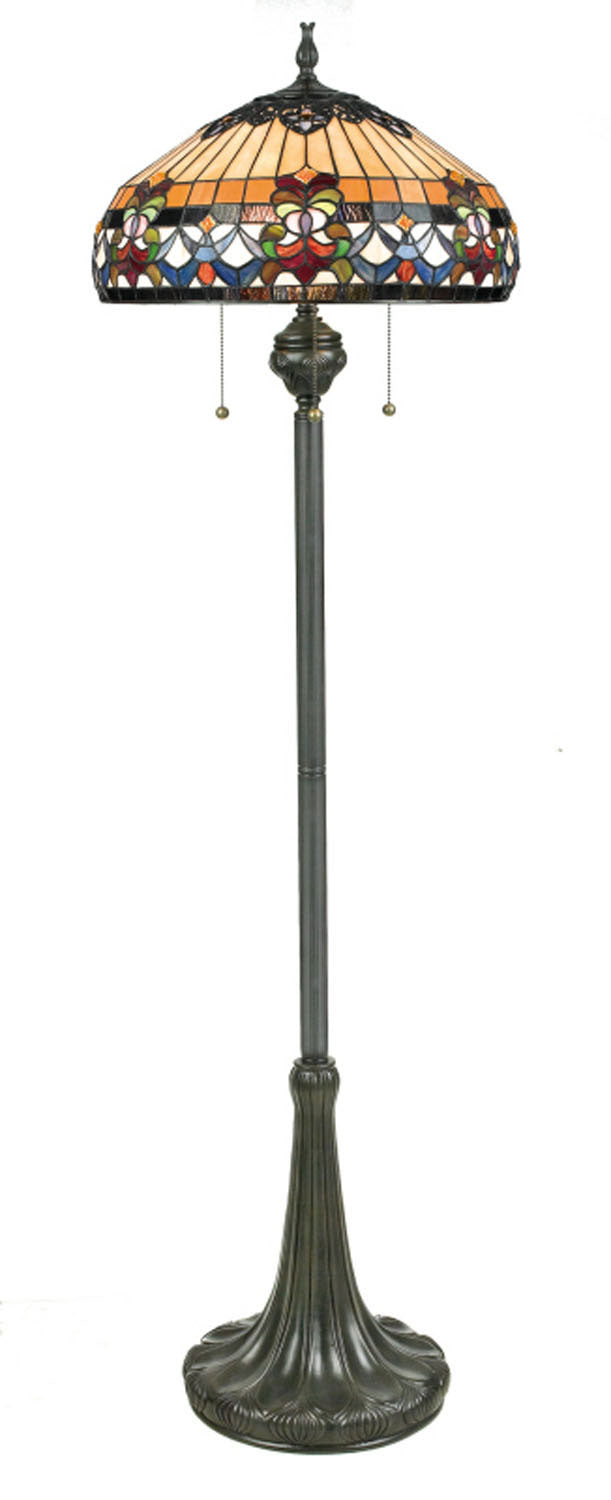 Quoizel TFBF9362VB Three Light Floor Lamp, Vintage Bronze