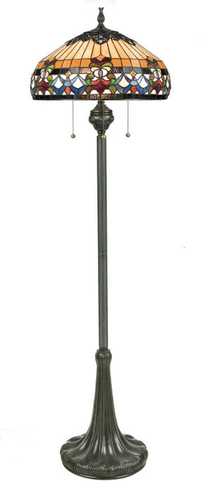 Quoizel TFBF9362VB Three Light Floor Lamp, Vintage Bronze