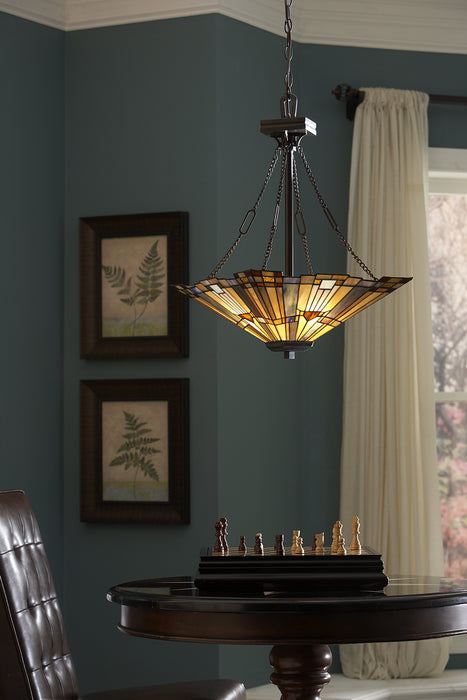 Quoizel TFIK2817VA Three Light Pendant, Valiant Bronze