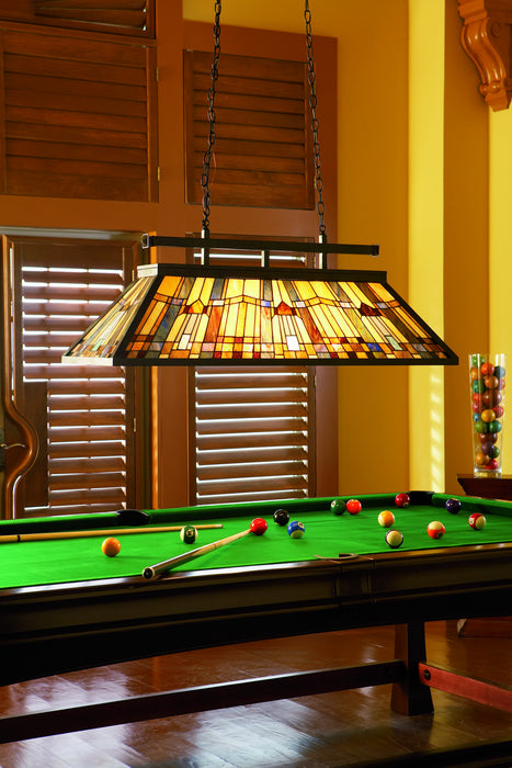 Quoizel TFIK348VA Three Light Island Chandelier, Valiant Bronze