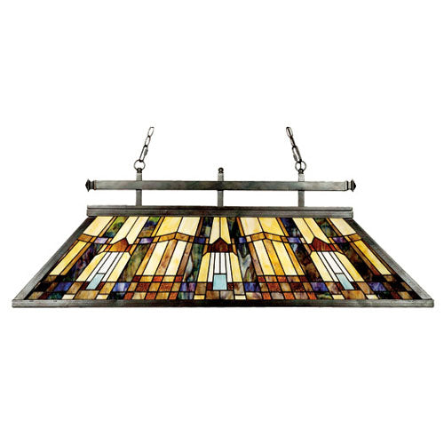 Quoizel TFIK348VA Three Light Island Chandelier, Valiant Bronze