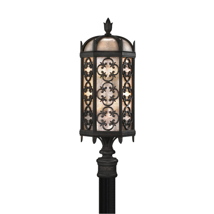 Fine Art 541480ST Three Light Outdoor Post Mount, Black