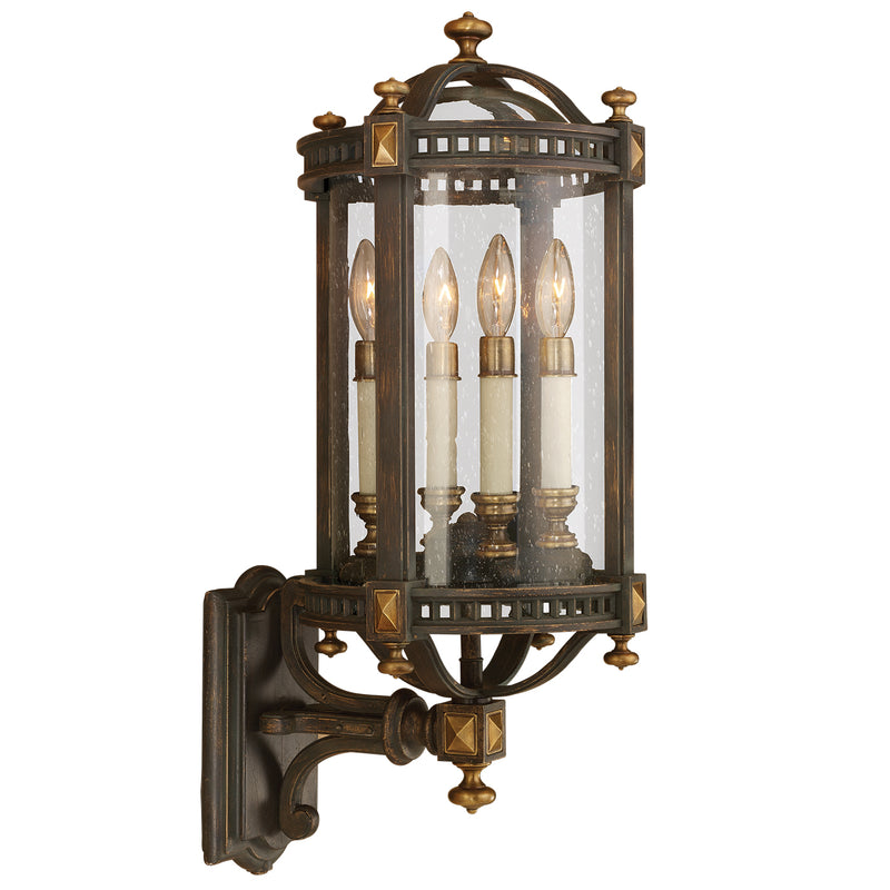 Fine Art 564681ST Four Light Outdoor Wall Mount, Bronze
