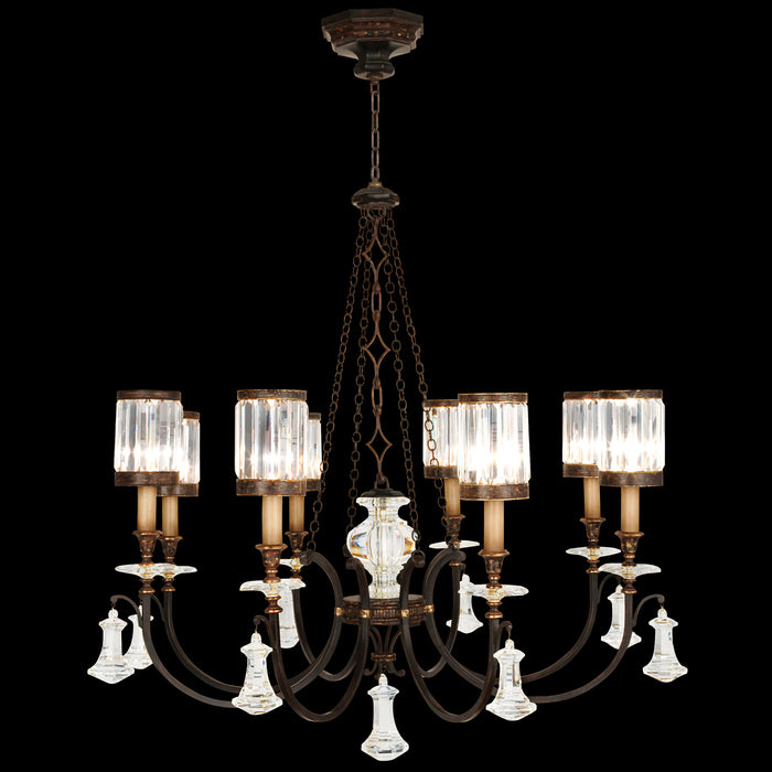 Fine Art 585240ST Eight Light Chandelier, Bronze