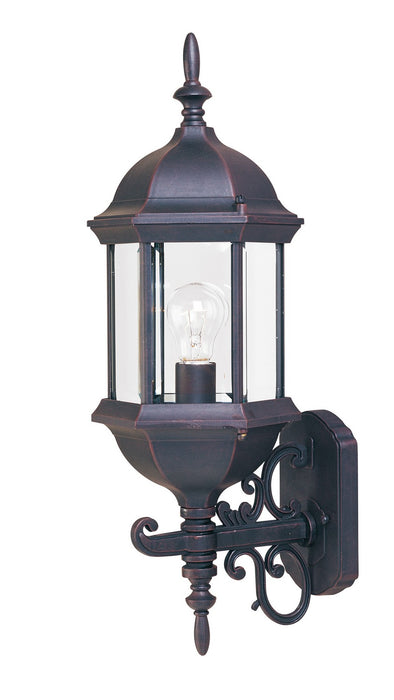 Maxim 1072CLEB One Light Outdoor Wall Lantern, Empire Bronze