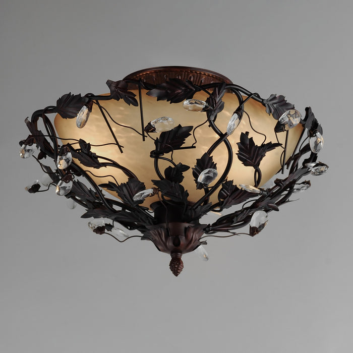 Maxim 2859OI Three Light Semi-Flush Mount, Oil Rubbed Bronze