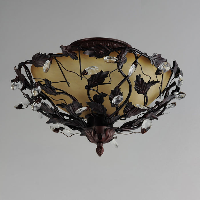 Maxim 2859OI Three Light Semi-Flush Mount, Oil Rubbed Bronze