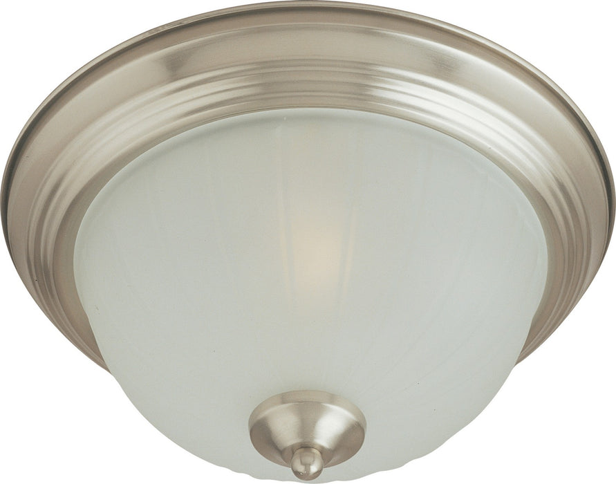 Maxim 5832FTSN Three Light Flush Mount, Satin Nickel