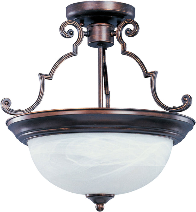Maxim 5844MROI Three Light Semi-Flush Mount, Oil Rubbed Bronze