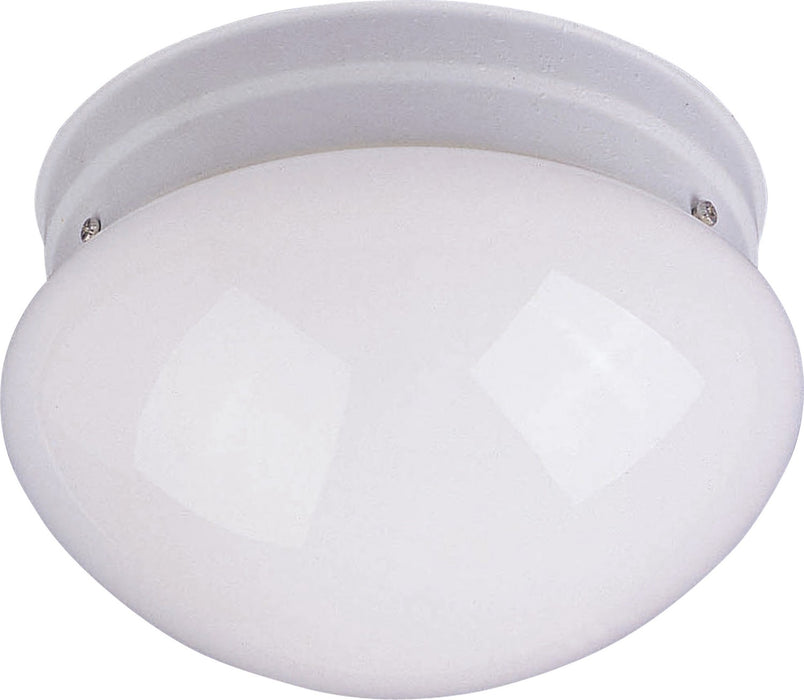 Maxim 5880WTWT One Light Flush Mount, White