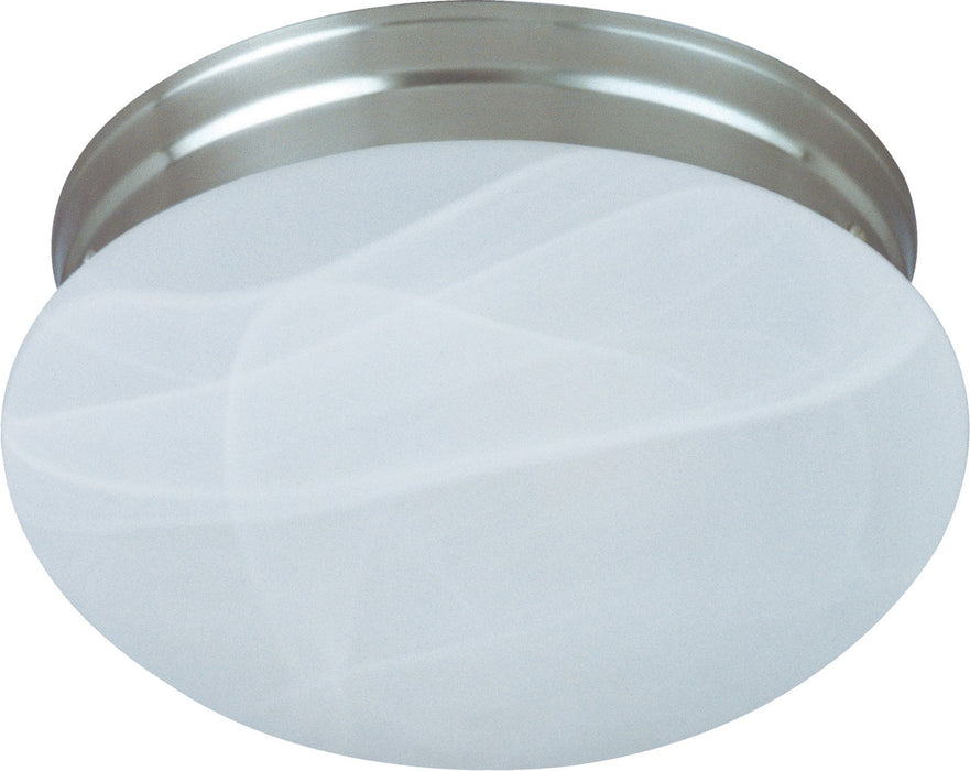 Maxim 5884MRSN One Light Flush Mount, Satin Nickel