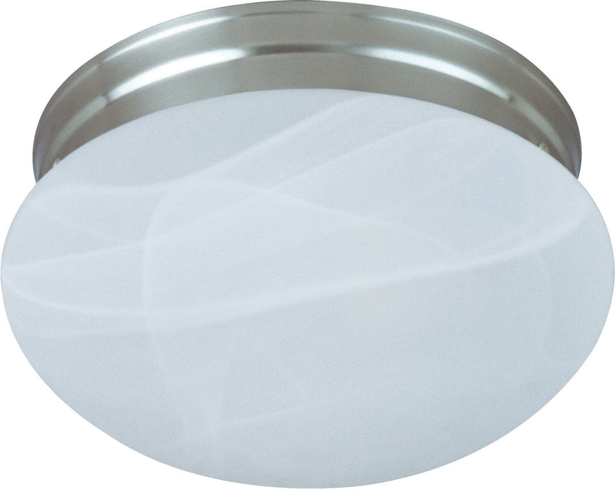 Maxim 5885MRSN Two Light Flush Mount, Satin Nickel