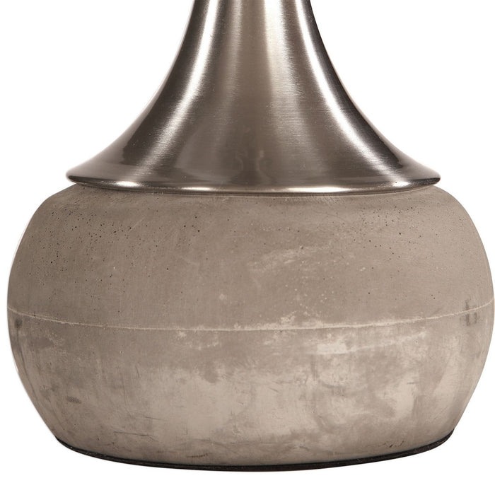 Uttermost 27875-1 One Light Table Lamp, Brushed Nickel