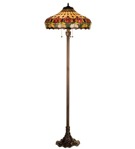 Meyda Tiffany 11070 Floor Lamp, Craftsman Brown