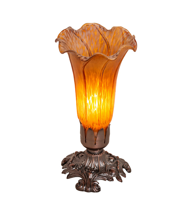 Meyda Tiffany 11244 One Light Accent Lamp, Mahogany Bronze