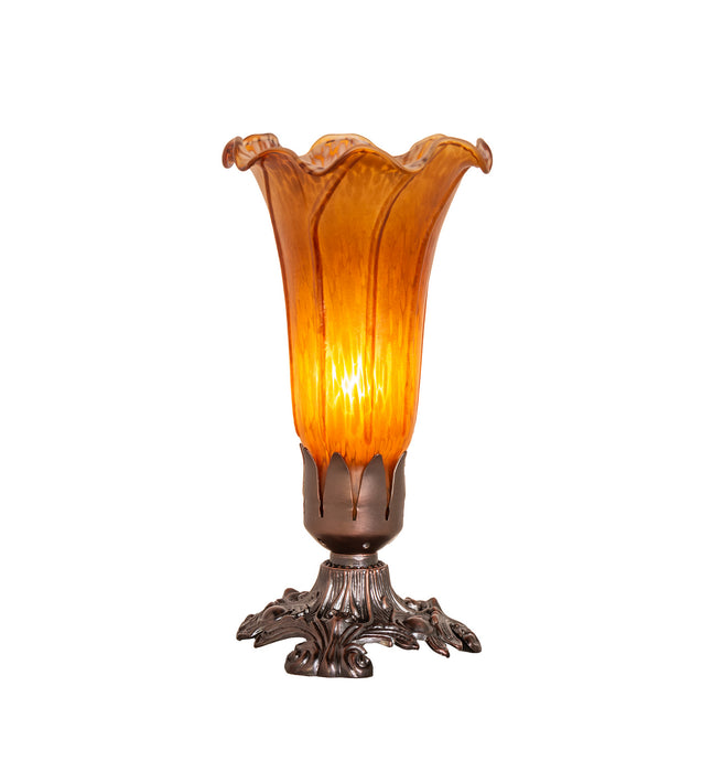 Meyda Tiffany 11244 One Light Accent Lamp, Mahogany Bronze