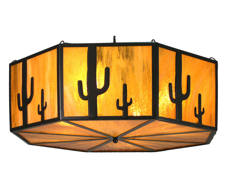 Meyda Tiffany 11849 Eight Light Semi-Flushmount, Timeless Bronze