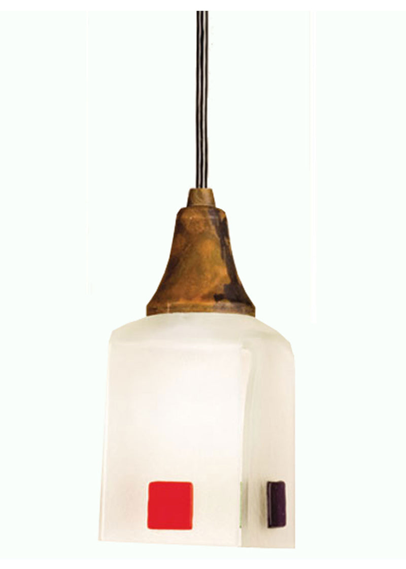 Meyda Tiffany 12412 One Light Mini Pendant, Vintage Copper