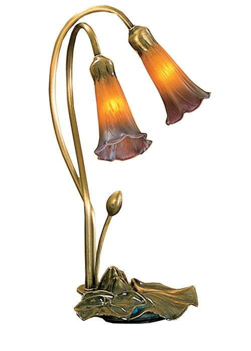 Meyda Tiffany 13008 Two Light Accent Lamp, Mahogany Bronze