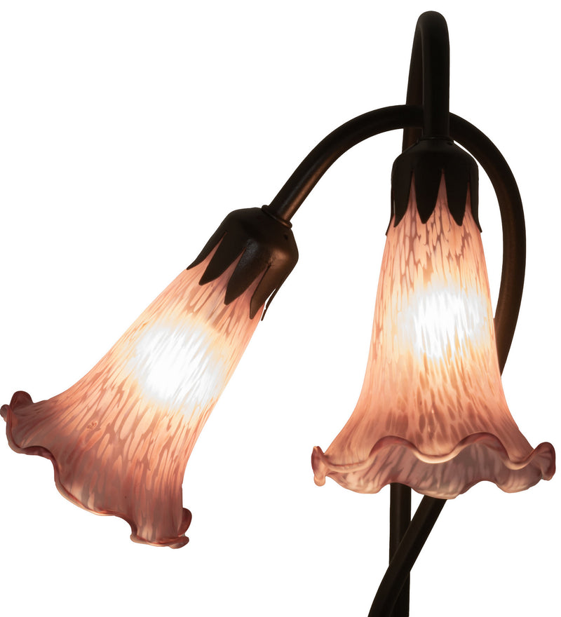 Meyda Tiffany 13209 Two Light Accent Lamp, Mahogany Bronze