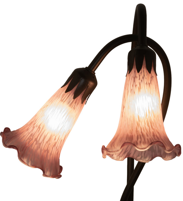 Meyda Tiffany 13209 Two Light Accent Lamp, Mahogany Bronze