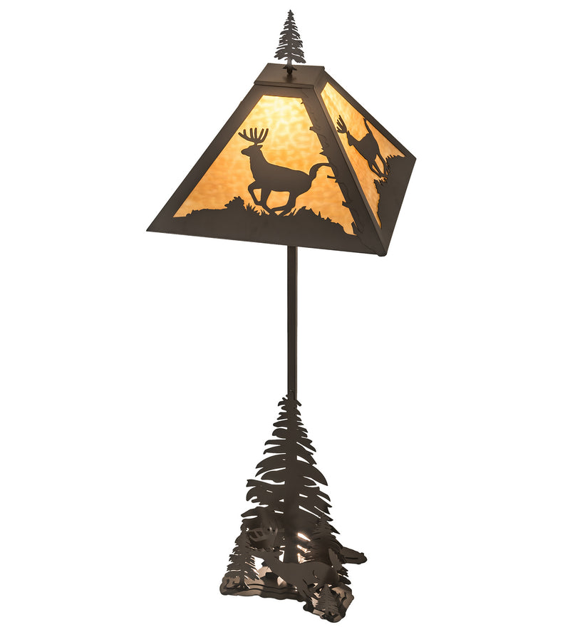 Meyda Tiffany 13260 Two Light Floor Lamp, Timeless Bronze