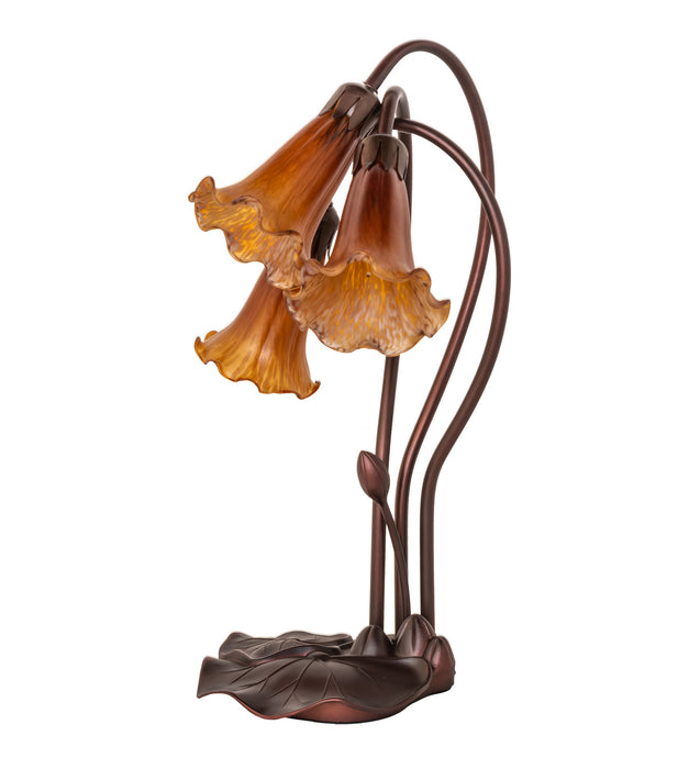 Meyda Tiffany 13636 Three Light Accent Lamp, Mahogany Bronze