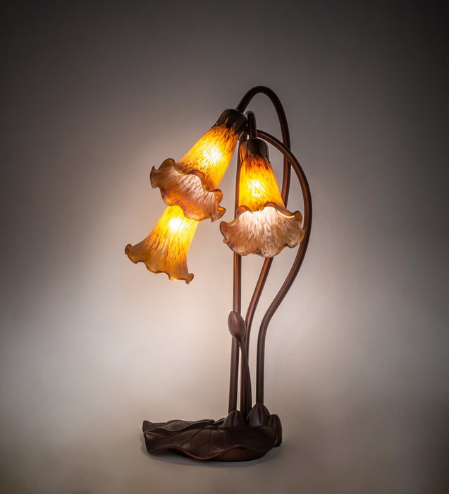 Meyda Tiffany 13636 Three Light Accent Lamp, Mahogany Bronze