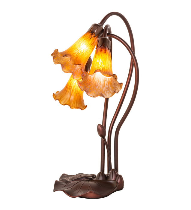 Meyda Tiffany 13636 Three Light Accent Lamp, Mahogany Bronze