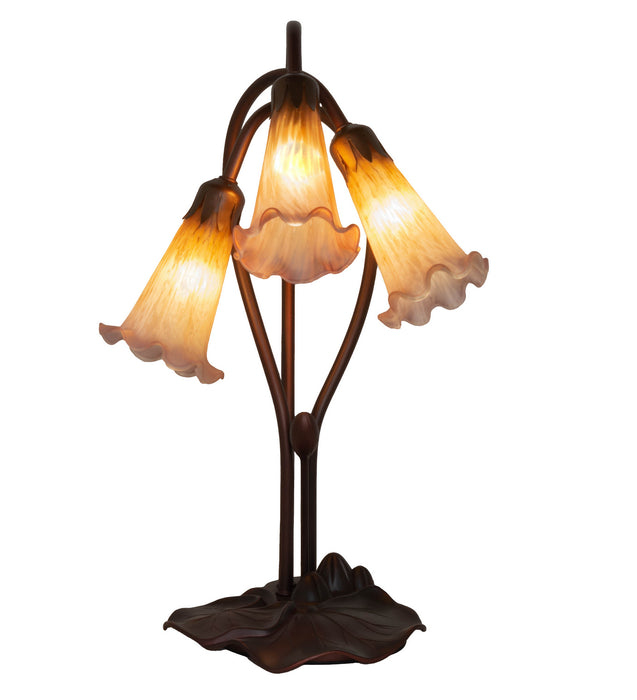 Meyda Tiffany 13674 Three Light Accent Lamp, Mahogany Bronze