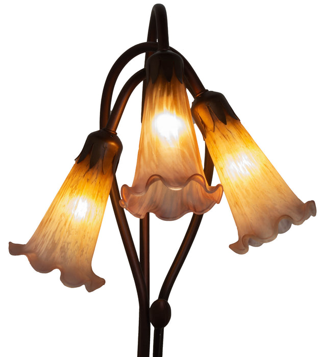 Meyda Tiffany 13674 Three Light Accent Lamp, Mahogany Bronze