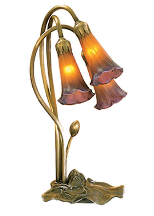 Meyda Tiffany 13674 Three Light Accent Lamp, Mahogany Bronze