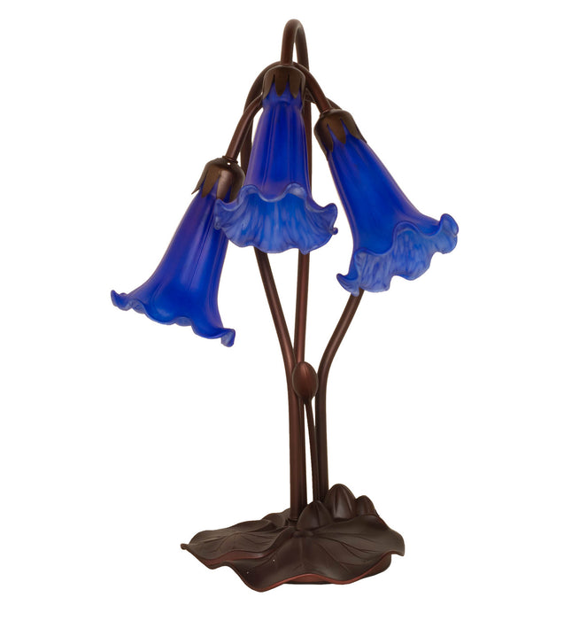 Meyda Tiffany 13746 Three Light Accent Lamp, Mahogany Bronze
