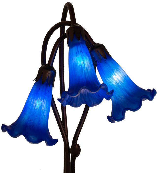 Meyda Tiffany 13746 Three Light Accent Lamp, Mahogany Bronze