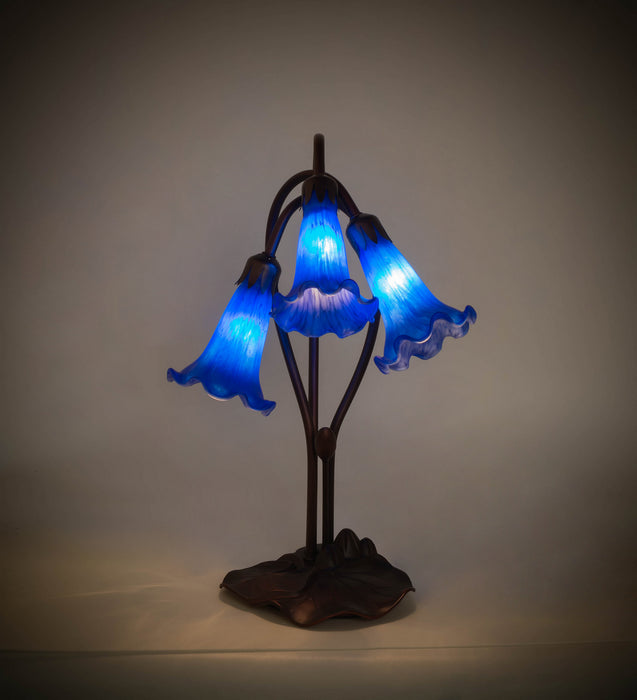 Meyda Tiffany 13746 Three Light Accent Lamp, Mahogany Bronze