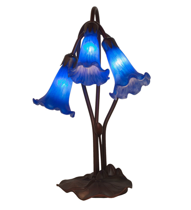 Meyda Tiffany 13746 Three Light Accent Lamp, Mahogany Bronze