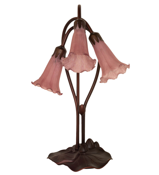 Meyda Tiffany 13863 Three Light Accent Lamp, Mahogany Bronze