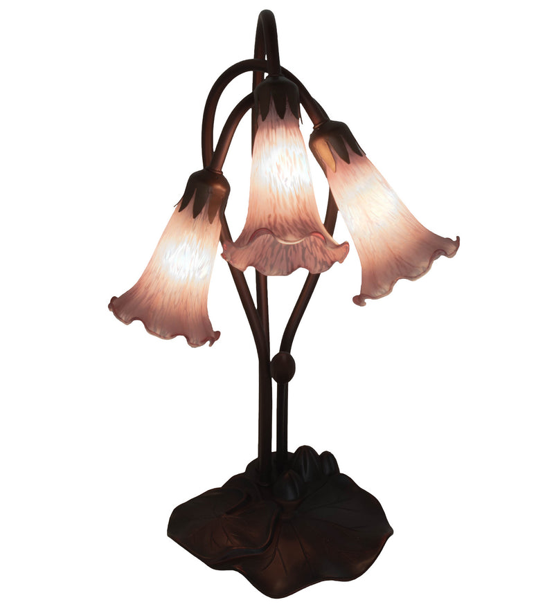 Meyda Tiffany 13863 Three Light Accent Lamp, Mahogany Bronze