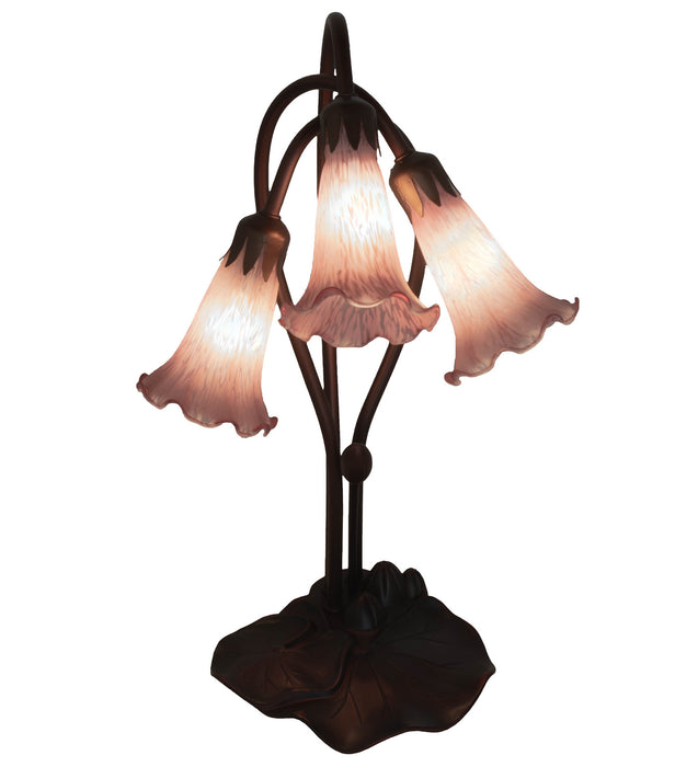 Meyda Tiffany 13863 Three Light Accent Lamp, Mahogany Bronze