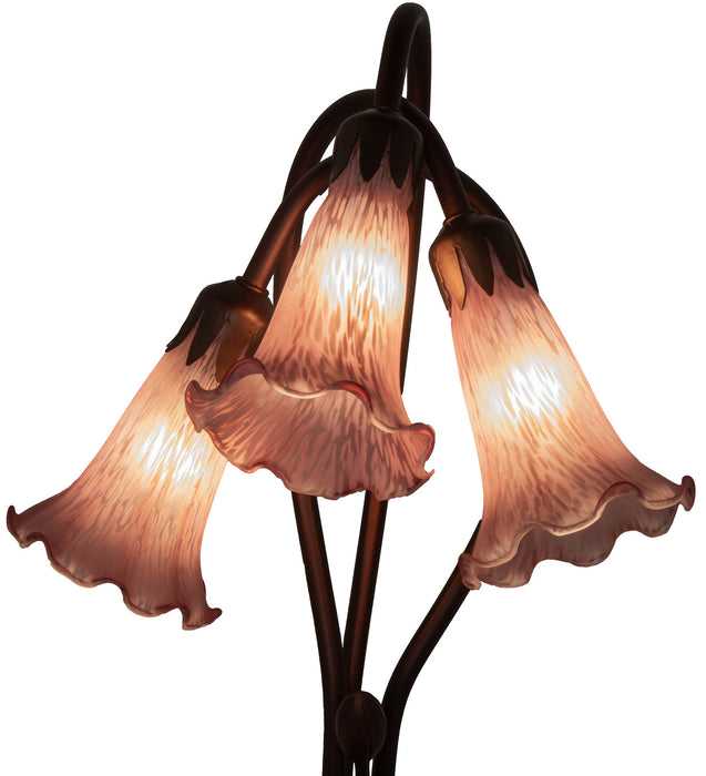 Meyda Tiffany 13863 Three Light Accent Lamp, Mahogany Bronze