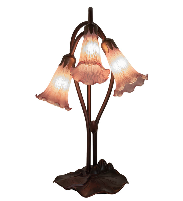 Meyda Tiffany 13863 Three Light Accent Lamp, Mahogany Bronze