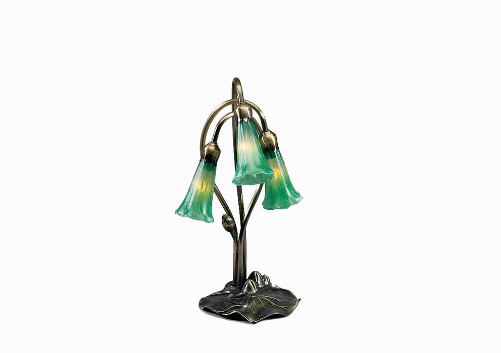 Meyda Tiffany 14150 Three Light Accent Lamp, Mahogany Bronze