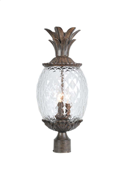 Acclaim Lighting 7517BC Three Light Post Mount, Black Coral
