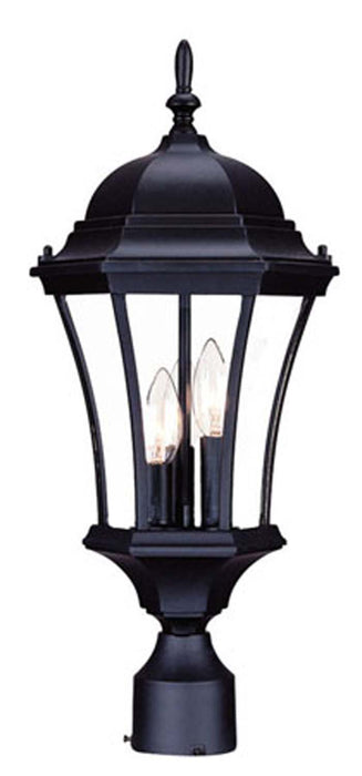 Acclaim Lighting 5027BK Three Light Post Mount, Matte Black