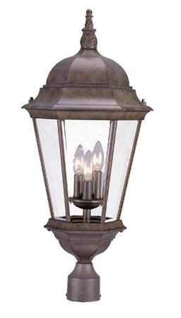 Acclaim Lighting 5027BW Three Light Post Mount, Burled Walnut