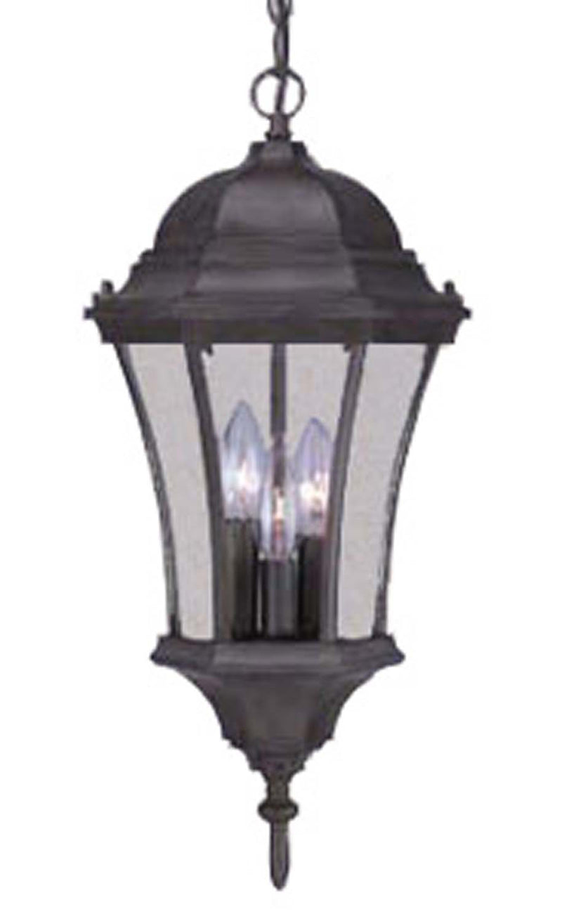 Acclaim Lighting 5026BK Three Light Hanging Lantern, Matte Black