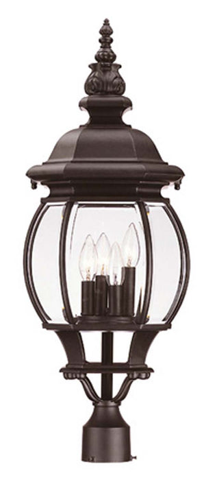 Acclaim Lighting 5157BK Four Light Post Mount, Matte Black