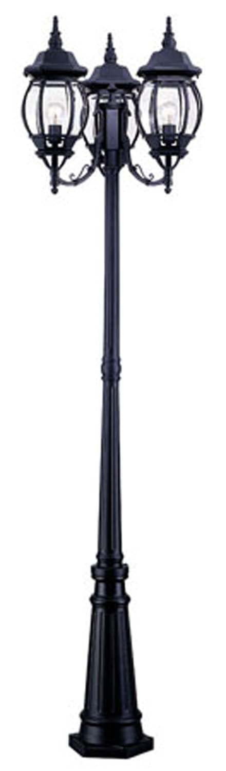 Acclaim Lighting 5179BK Three Light Post Mount, Matte Black
