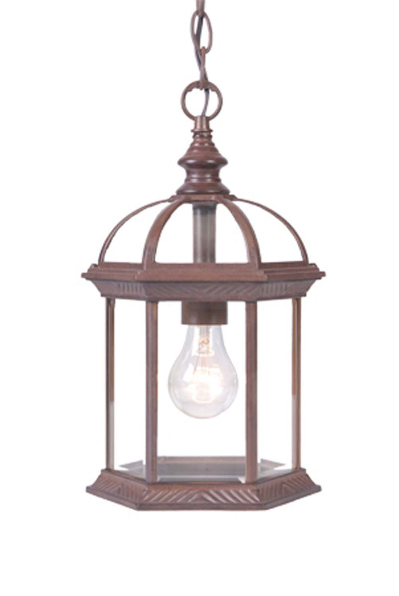 Acclaim Lighting 5276BW One Light Hanging Lantern, Burled Walnut