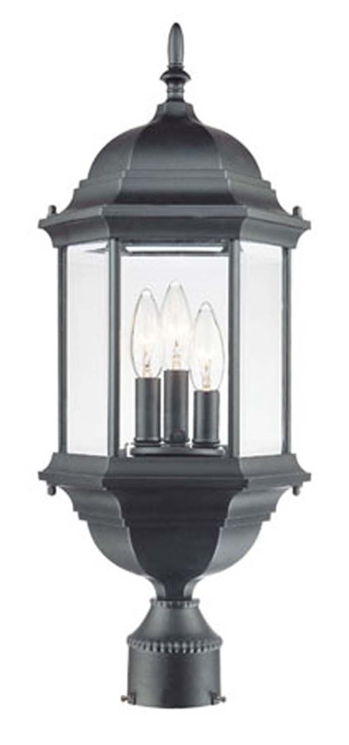 Acclaim Lighting 5187BK Three Light Post Mount, Matte Black